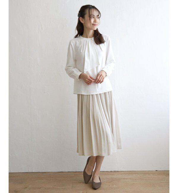 IKKA LOUNGE「シフォンプリーツスカート」|スカート|