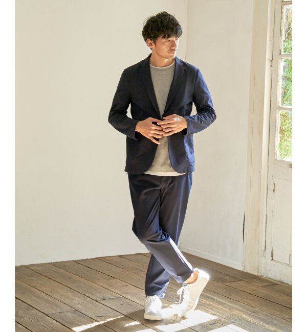 IKKA LOUNGE「【セットアップ対応】GOKU楽ワーク 速乾鹿の子ジャケット」|テーラードジャケット|