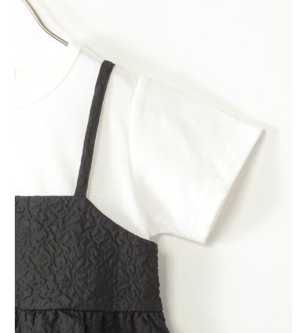 ikka kids「フクレジャガードキャミドッキングプルオーバー（120~160cm）」|シャツ・ブラウス|