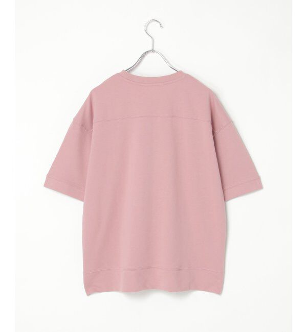 ikka「ミニ裏毛スウェットライク半袖Tシャツ」|Tシャツ・カットソー|