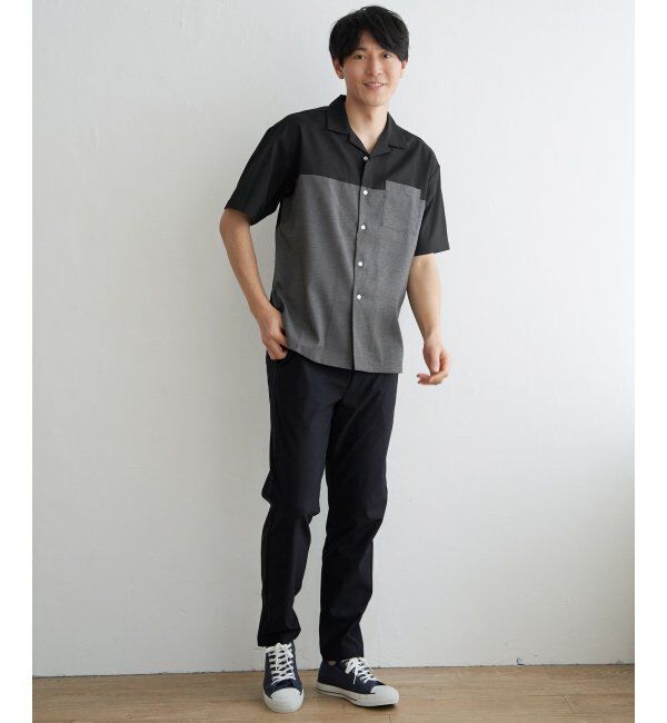 ikka「バイカラーオープンカラーシャツ」|シャツ・ブラウス|