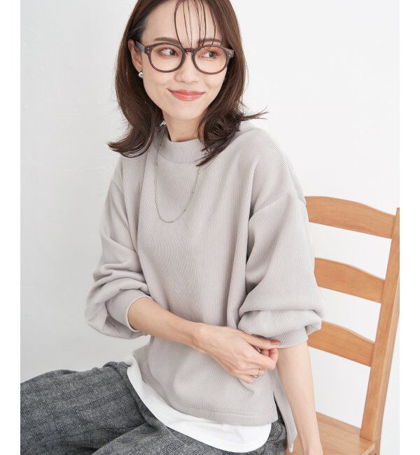 ikka「ベロアコールフェイクプルオーバー」|その他|