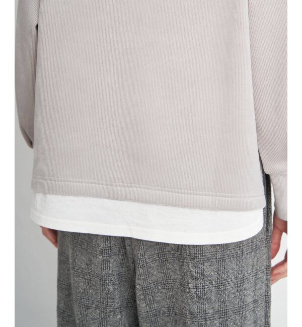 ikka「ベロアコールフェイクプルオーバー」|その他|