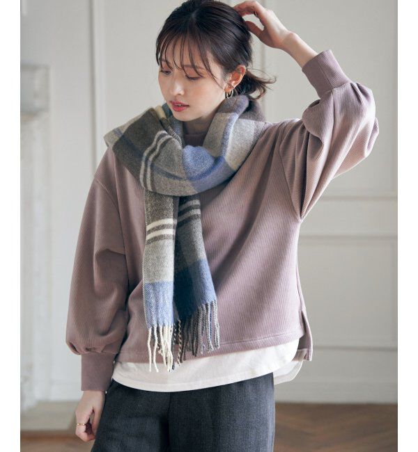 ikka「ベロアコールフェイクプルオーバー」|その他|