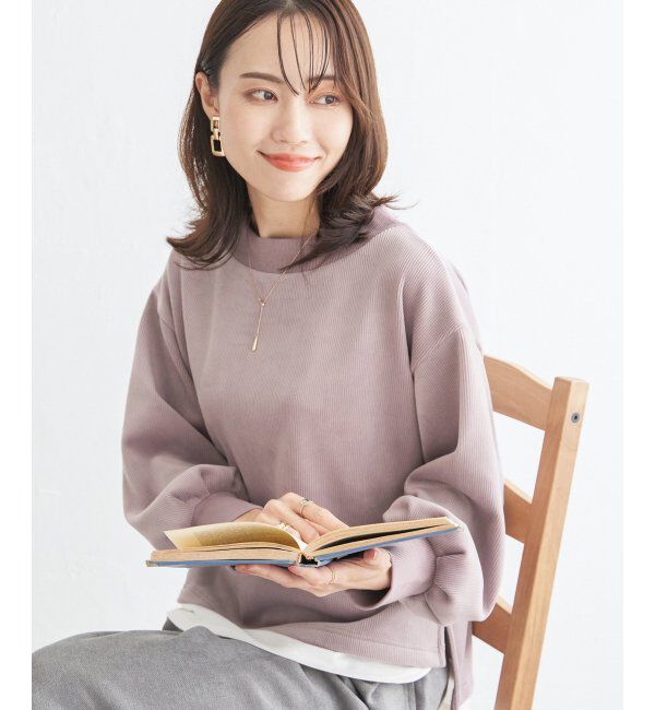 ikka「ベロアコールフェイクプルオーバー」|その他|