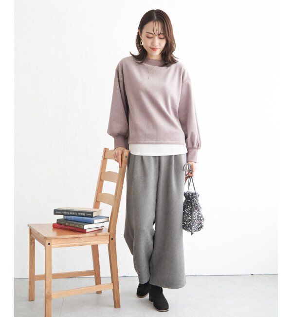 ikka「ベロアコールフェイクプルオーバー」|その他|