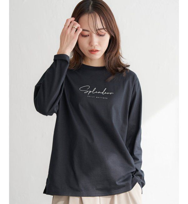 ikka「ロゴフォトプリントロンT」|Tシャツ・カットソー|