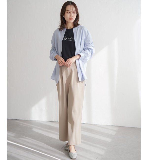 ikka「ロゴフォトプリントロンT」|Tシャツ・カットソー|