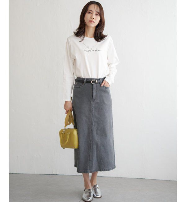 ikka「ロゴフォトプリントロンT」|Tシャツ・カットソー|