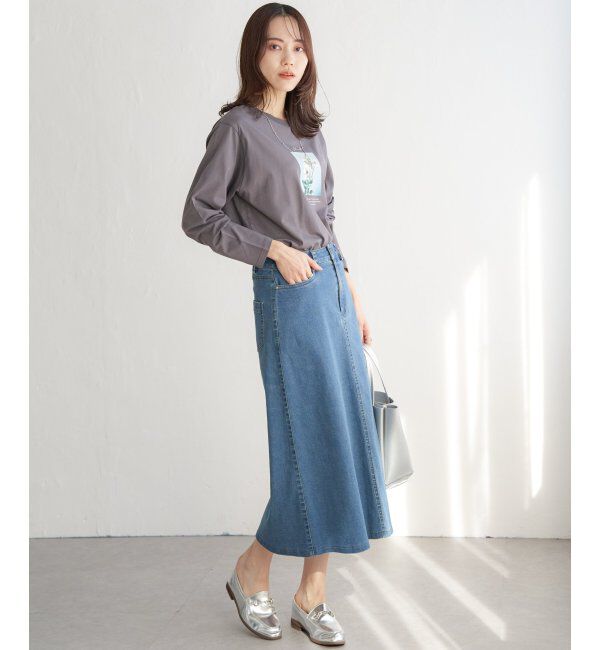 ikka「ロゴフォトプリントロンT」|Tシャツ・カットソー|