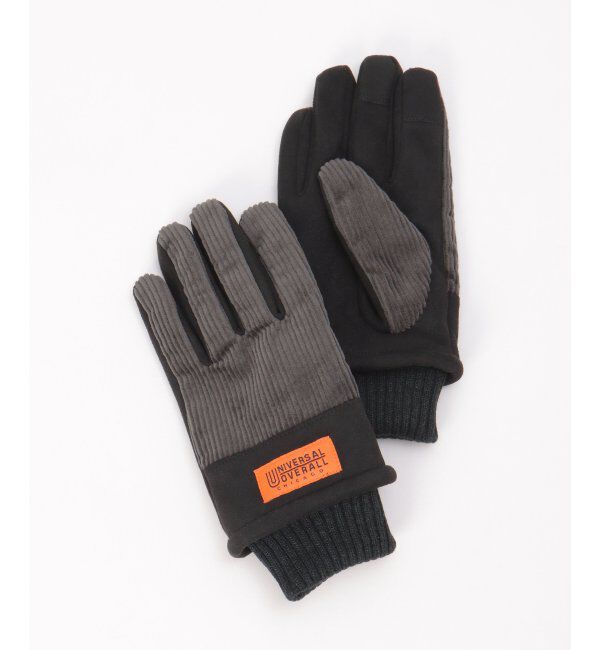 ikka「UNIVERSAL OVERALL ユニバーサルオーバーオール コーデュロイグローブ」|手袋|チャコール