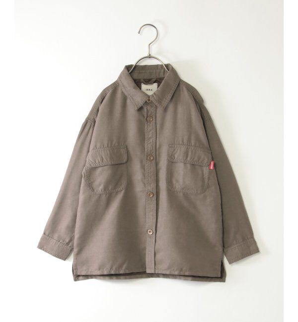 ikka kids「【親子コーデ】フェイクスエード／デニムシャウター（110~160cm）」|シャツ・ブラウス|