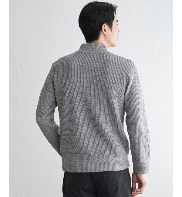 ikka「スタンドジップニットブルゾン」|その他|