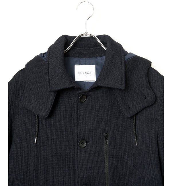 IKKA LOUNGE「ウールライクニットステンカラーコート」|その他|