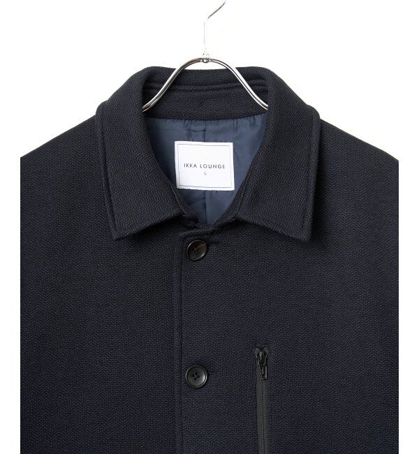 IKKA LOUNGE「ウールライクニットステンカラーコート」|その他|