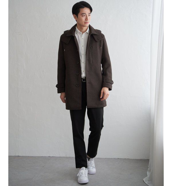 IKKA LOUNGE「ウールライクニットステンカラーコート」|その他|