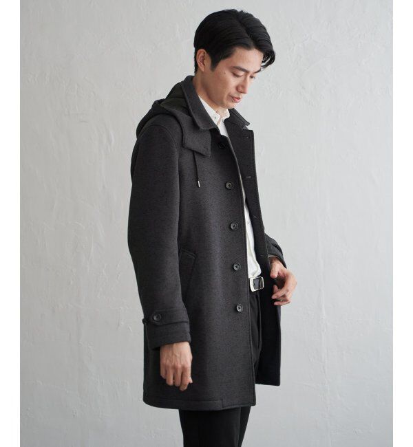 IKKA LOUNGE「ウールライクニットステンカラーコート」|その他|