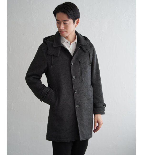 IKKA LOUNGE「ウールライクニットステンカラーコート」|その他|