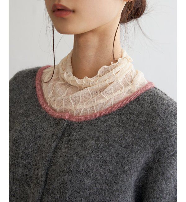 Lbc with Life「配色ショートカーディガン」|カーディガン|