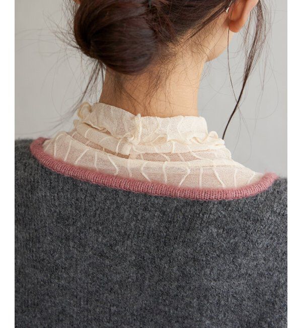 Lbc with Life「配色ショートカーディガン」|カーディガン|