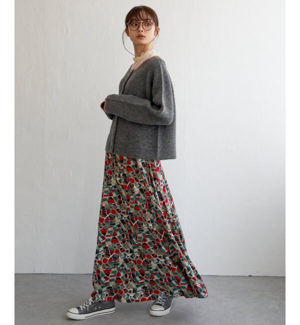 Lbc with Life「配色ショートカーディガン」|カーディガン|