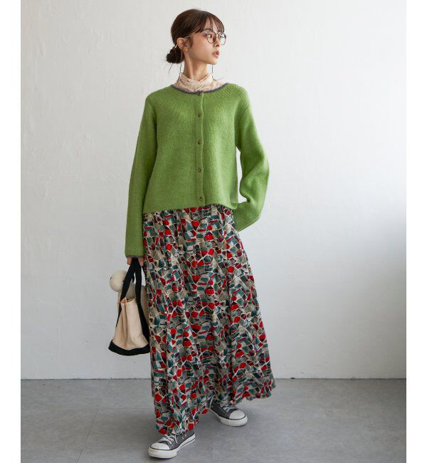 Lbc with Life「配色ショートカーディガン」|カーディガン|