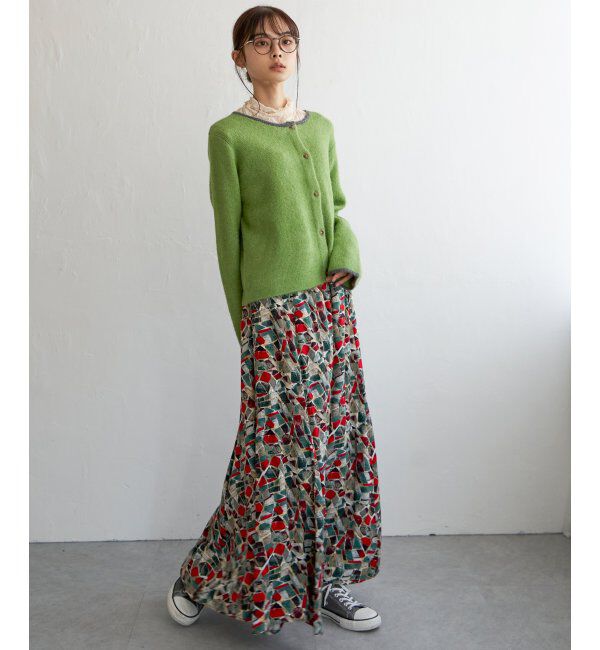 Lbc with Life「配色ショートカーディガン」|カーディガン|