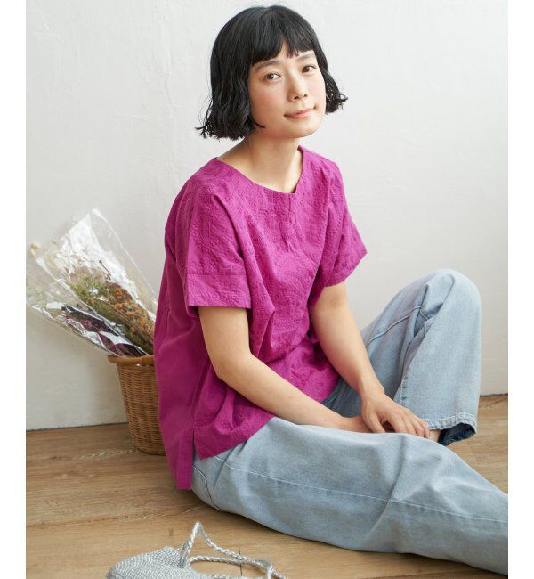 Lbc with Life「ペイズリー刺繍ブラウス」|シャツ・ブラウス|