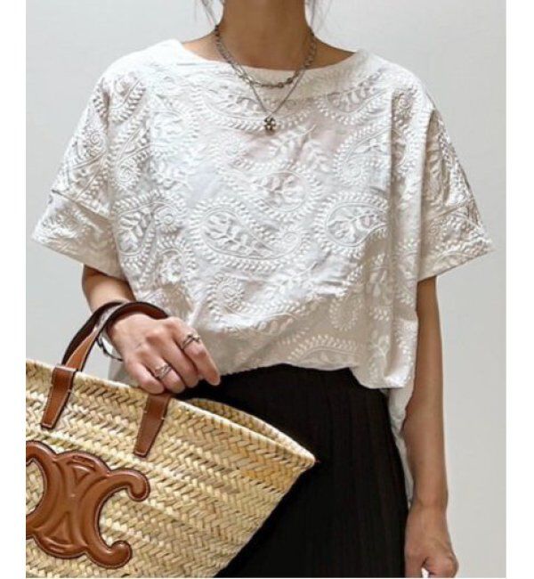 Lbc with Life「ペイズリー刺繍ブラウス」|シャツ・ブラウス|