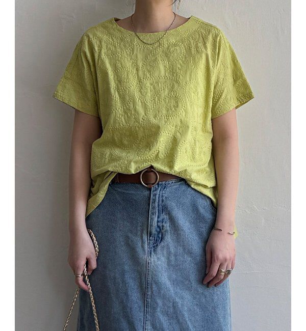 Lbc with Life「ペイズリー刺繍ブラウス」|シャツ・ブラウス|