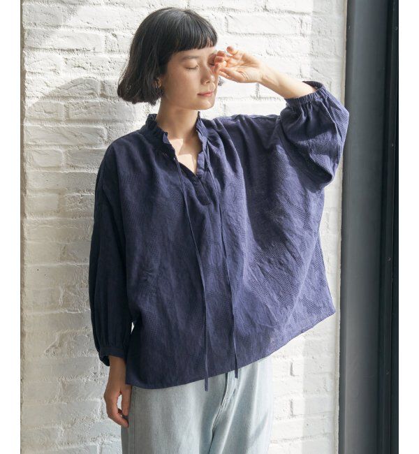 Lbc with Life「ジャカード襟フリル2WAYブラウス」|シャツ・ブラウス|