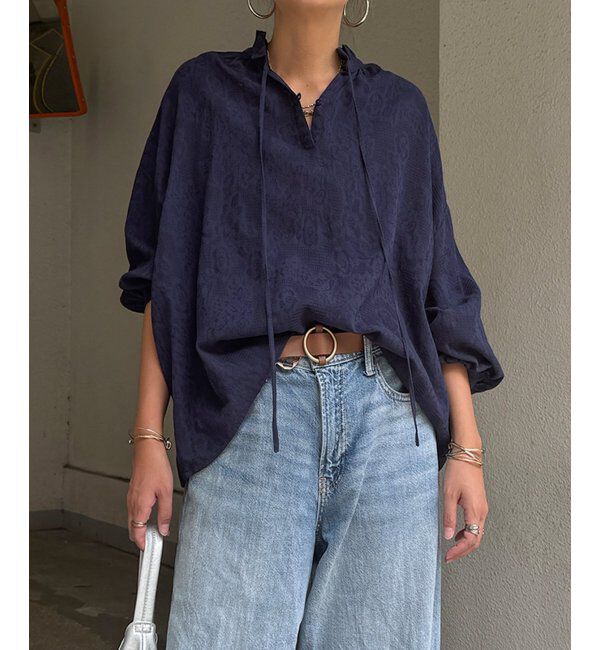 Lbc with Life「ジャカード襟フリル2WAYブラウス」|シャツ・ブラウス|