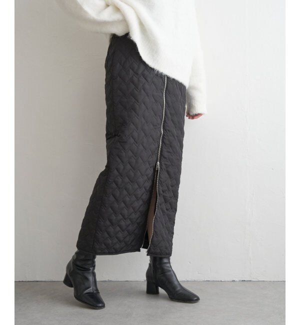 VENCE share style「ハートキルトダブルジップタイトスカート」|スカート|