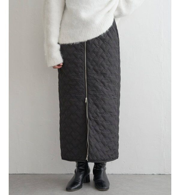 VENCE share style「ハートキルトダブルジップタイトスカート」|スカート|