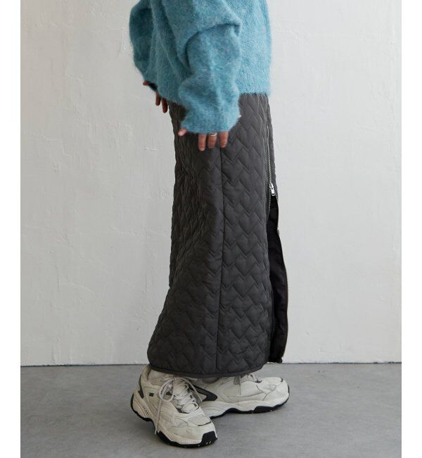 VENCE share style「ハートキルトダブルジップタイトスカート」|スカート|