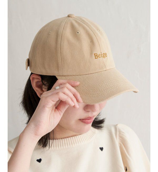 VENCE share style「カラーネームキャップ」|キャップ・キャスケット|ベージュ