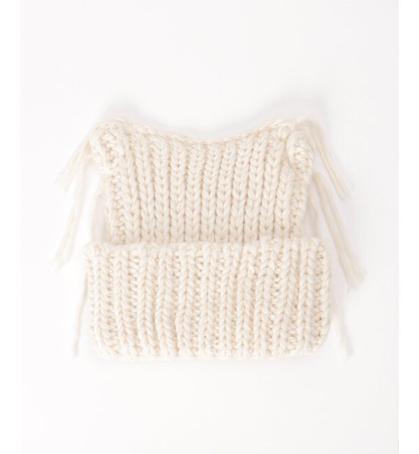 VENCE share style「ローゲージねこみみニット帽」|ニット帽|