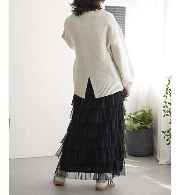 VENCE share style「【洗濯機で洗える】鹿の子ラメニット」|ニット・セーター|