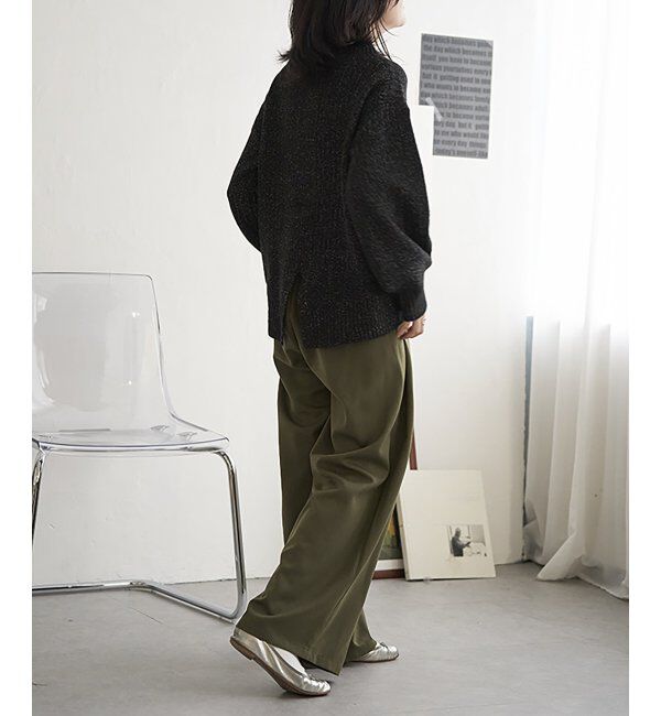 VENCE share style「【洗濯機で洗える】鹿の子ラメニット」|ニット・セーター|