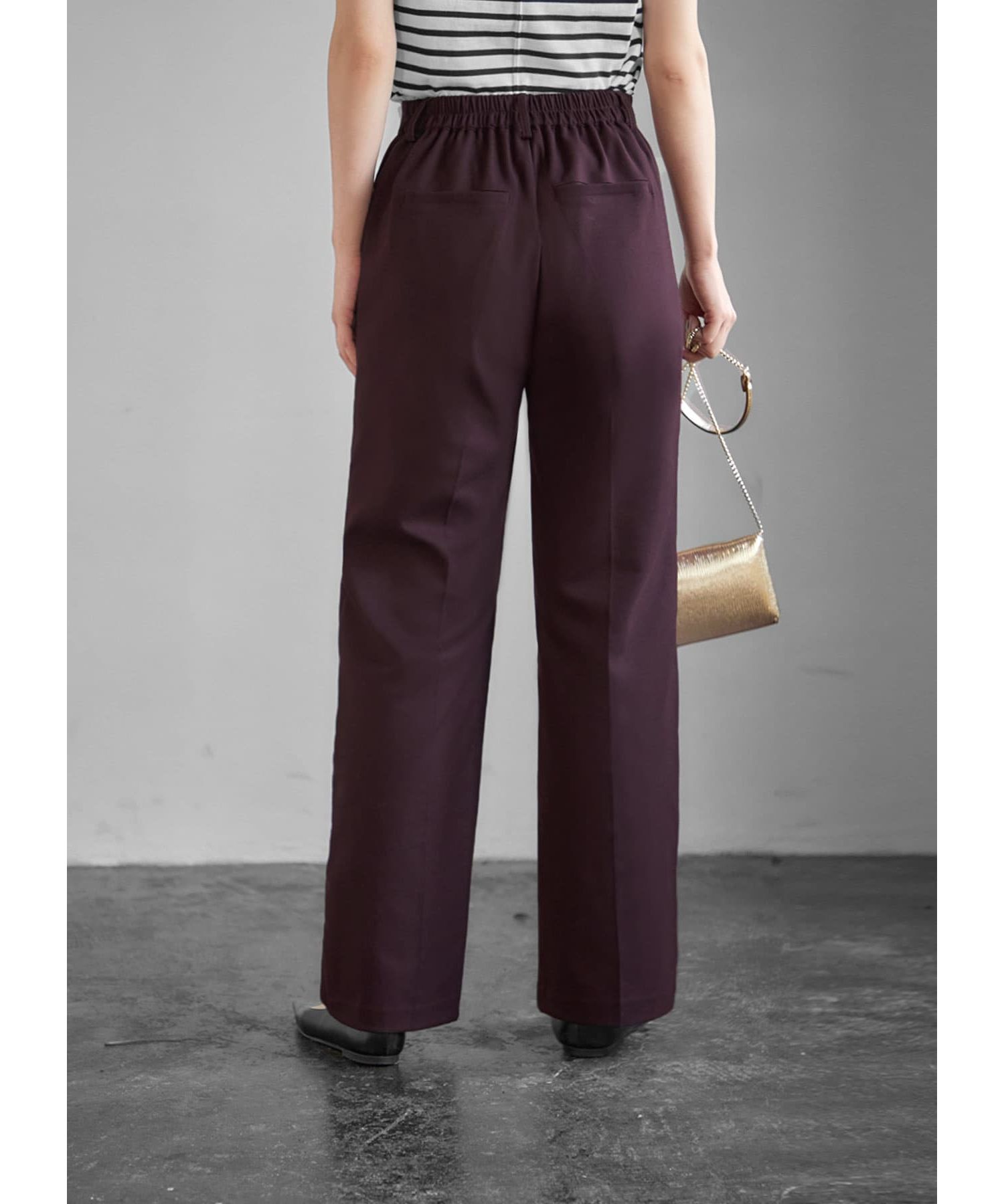 STYLE DELI「ウエストデザイン２タックワイドパンツ」|その他|