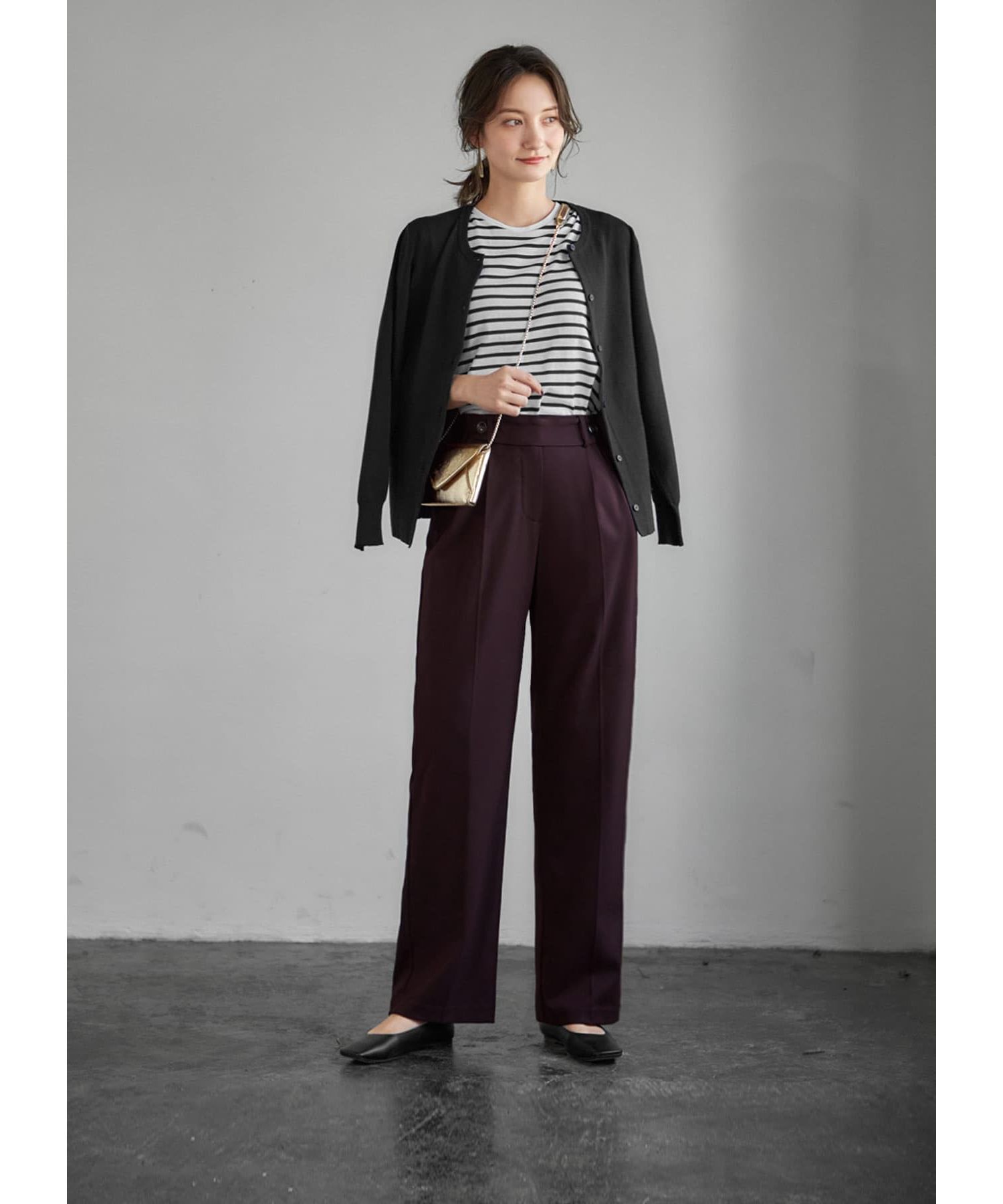 STYLE DELI「ウエストデザイン２タックワイドパンツ」|その他|