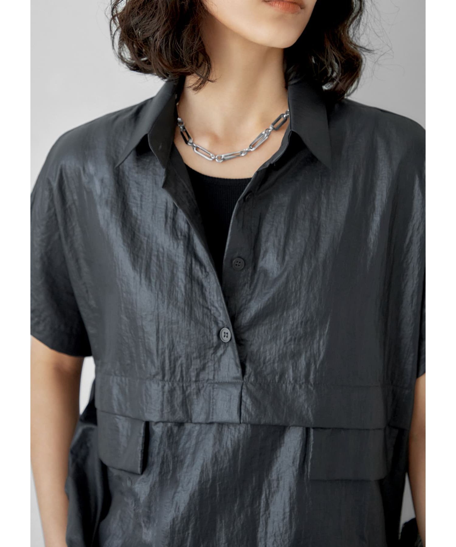 STYLE DELI「微光沢アノラック風シャツプルオーバー」|その他|