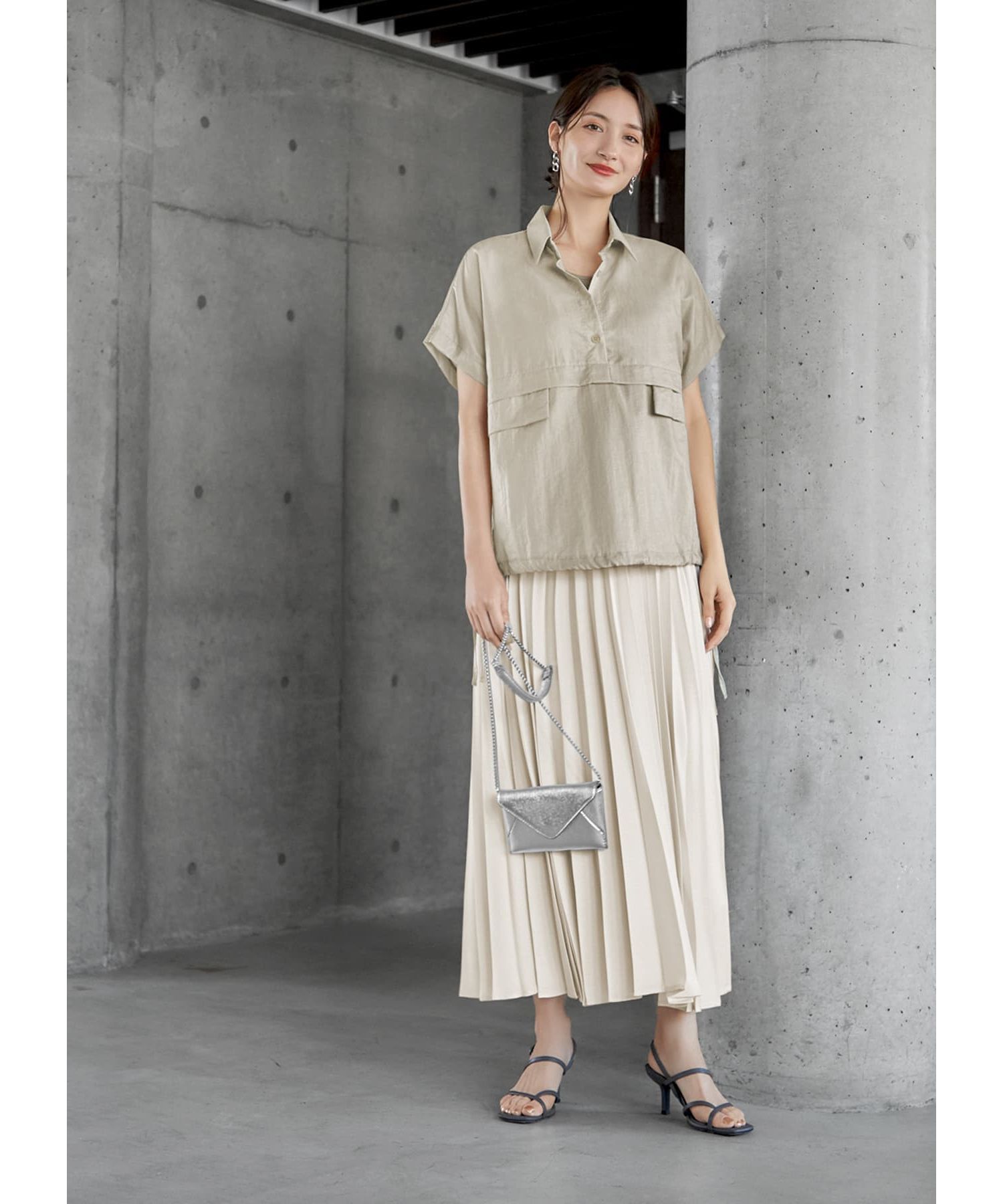 STYLE DELI「微光沢アノラック風シャツプルオーバー」|その他|