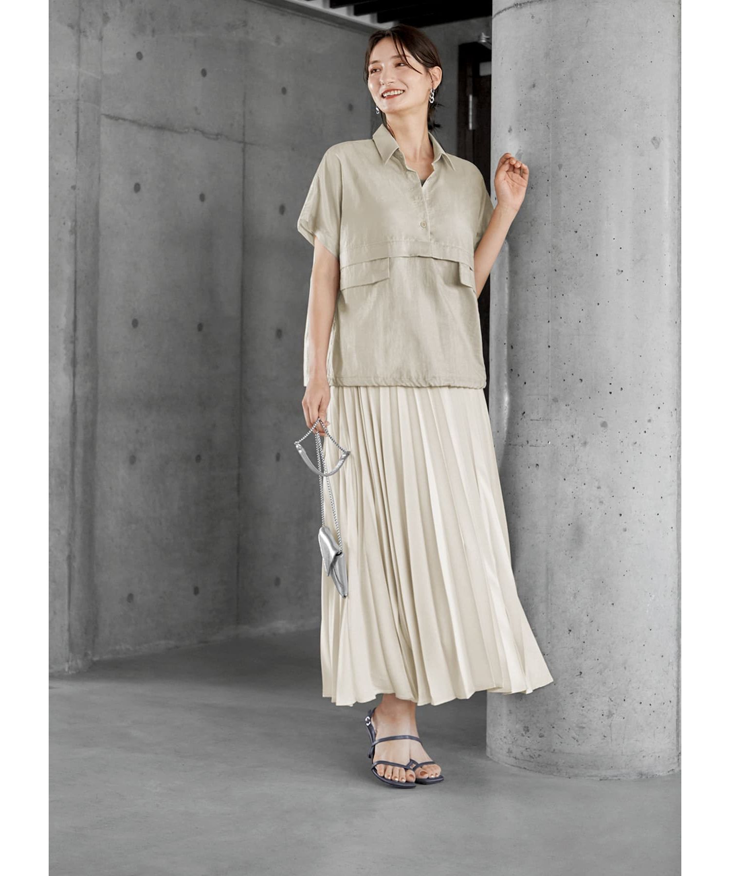 STYLE DELI「微光沢アノラック風シャツプルオーバー」|その他|