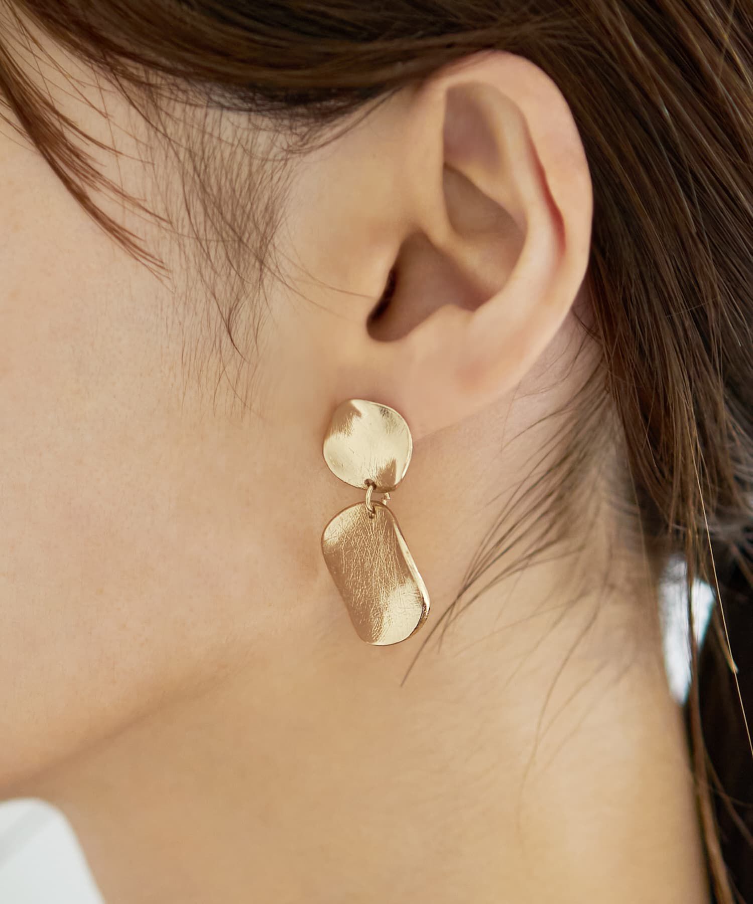 STYLE DELI「テクスチャープレートピアス」|ピアス|