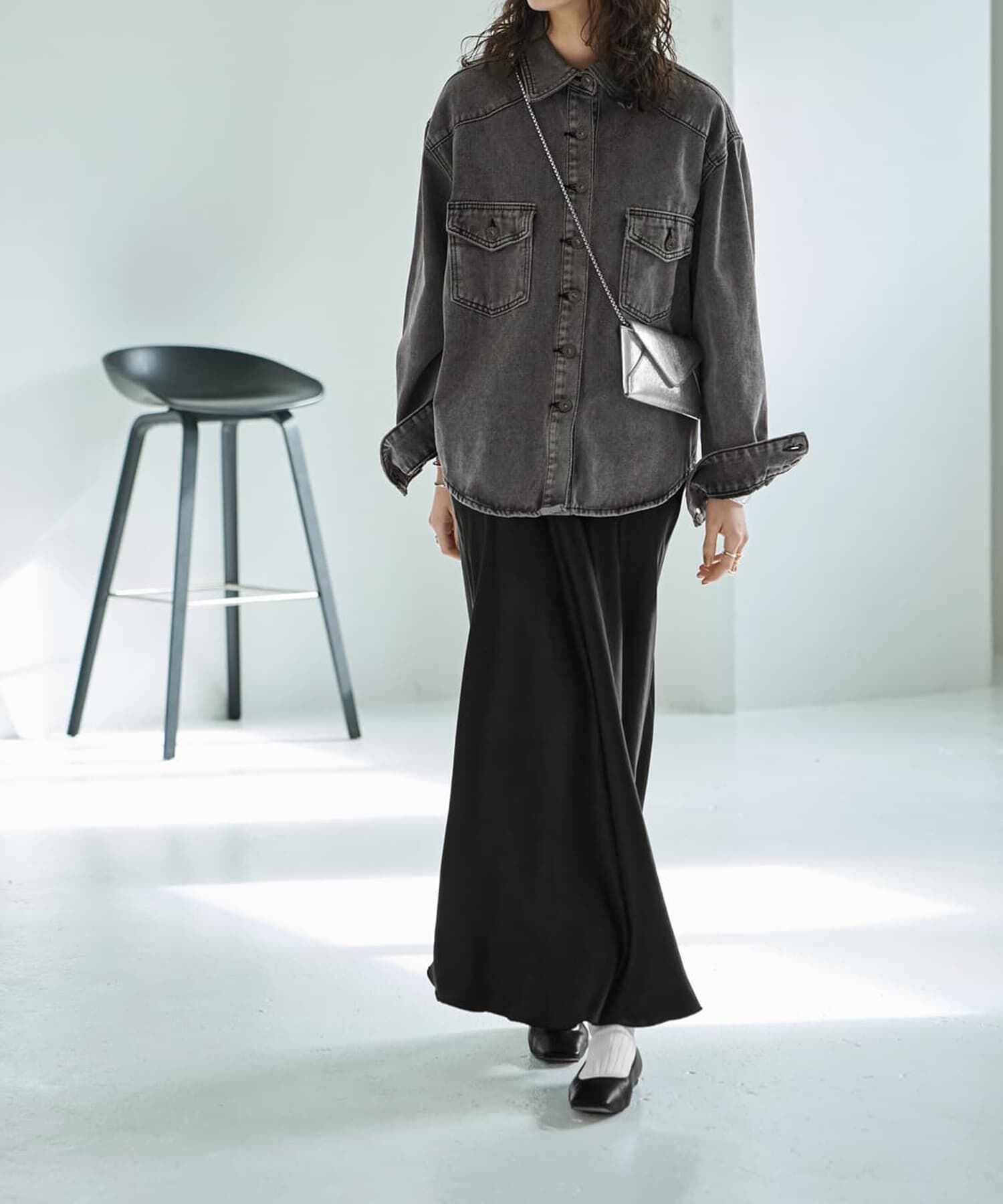 STYLE DELI「バイヤスサテンマーメイドスカート」|スカート|