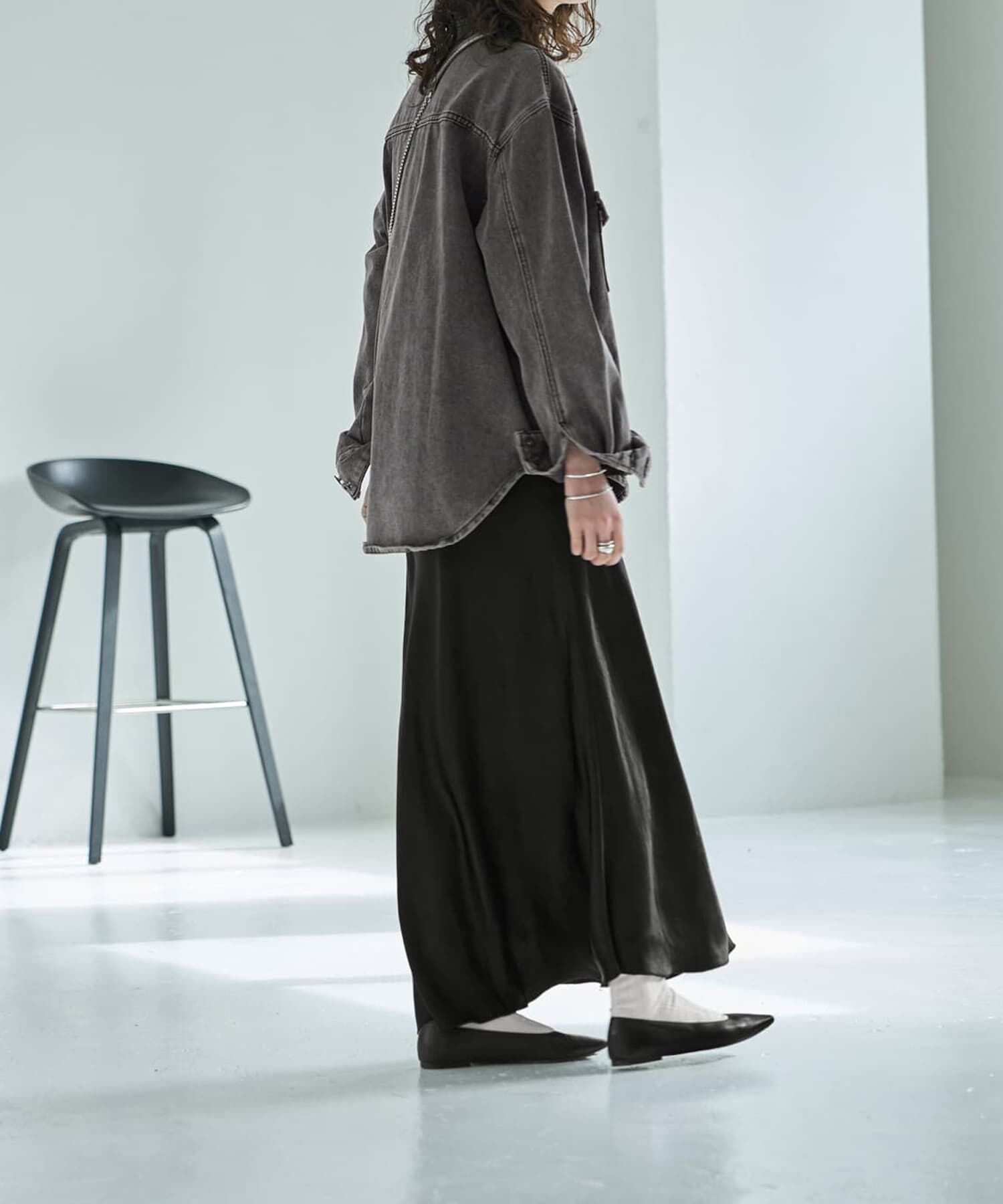 STYLE DELI「バイヤスサテンマーメイドスカート」|スカート|