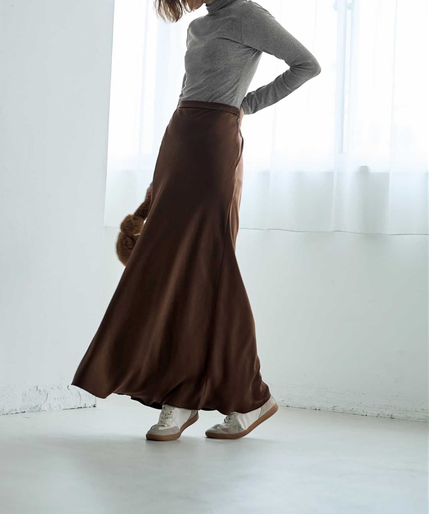 STYLE DELI「バイヤスサテンマーメイドスカート」|スカート|