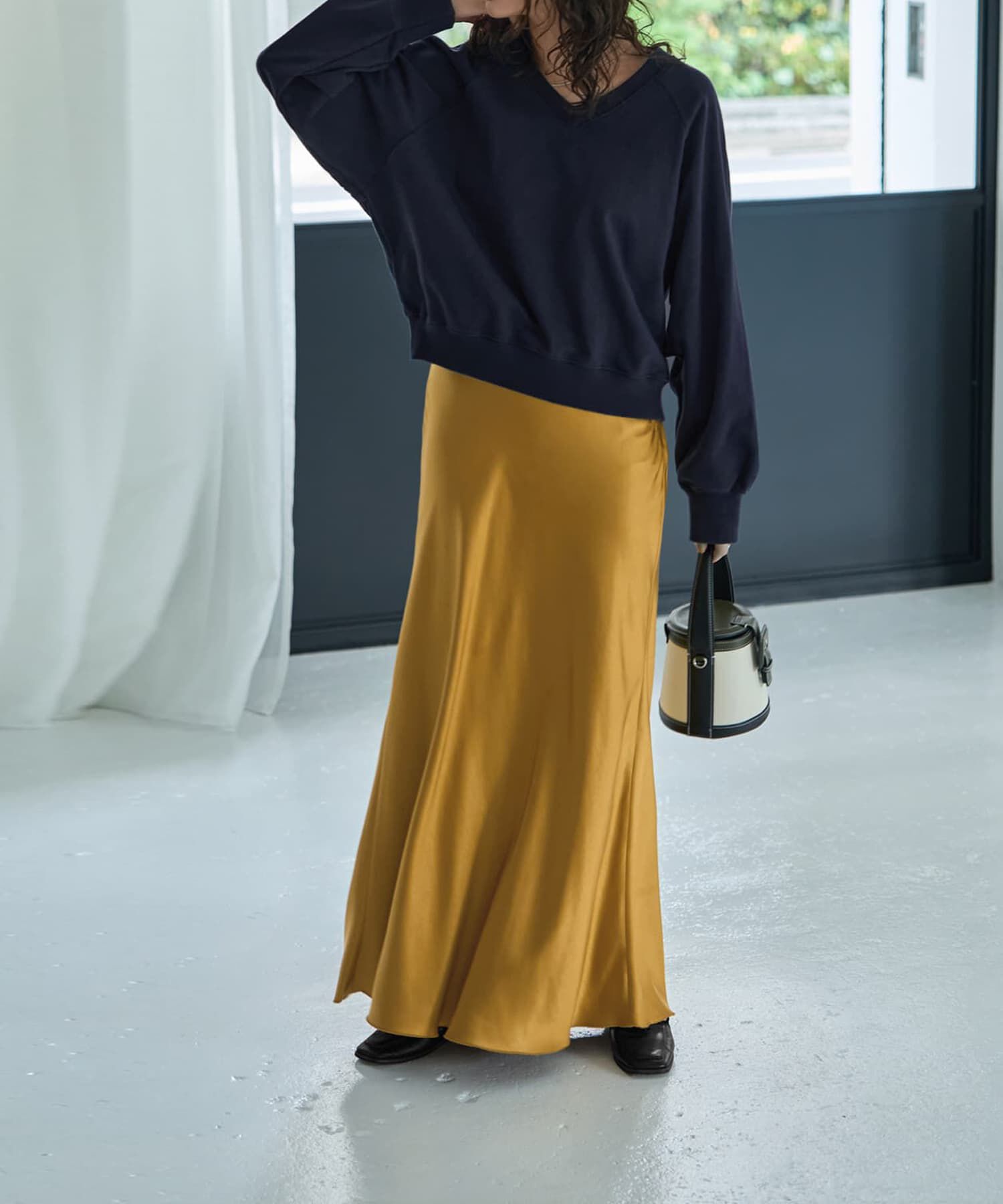 STYLE DELI「バイヤスサテンマーメイドスカート」|スカート|