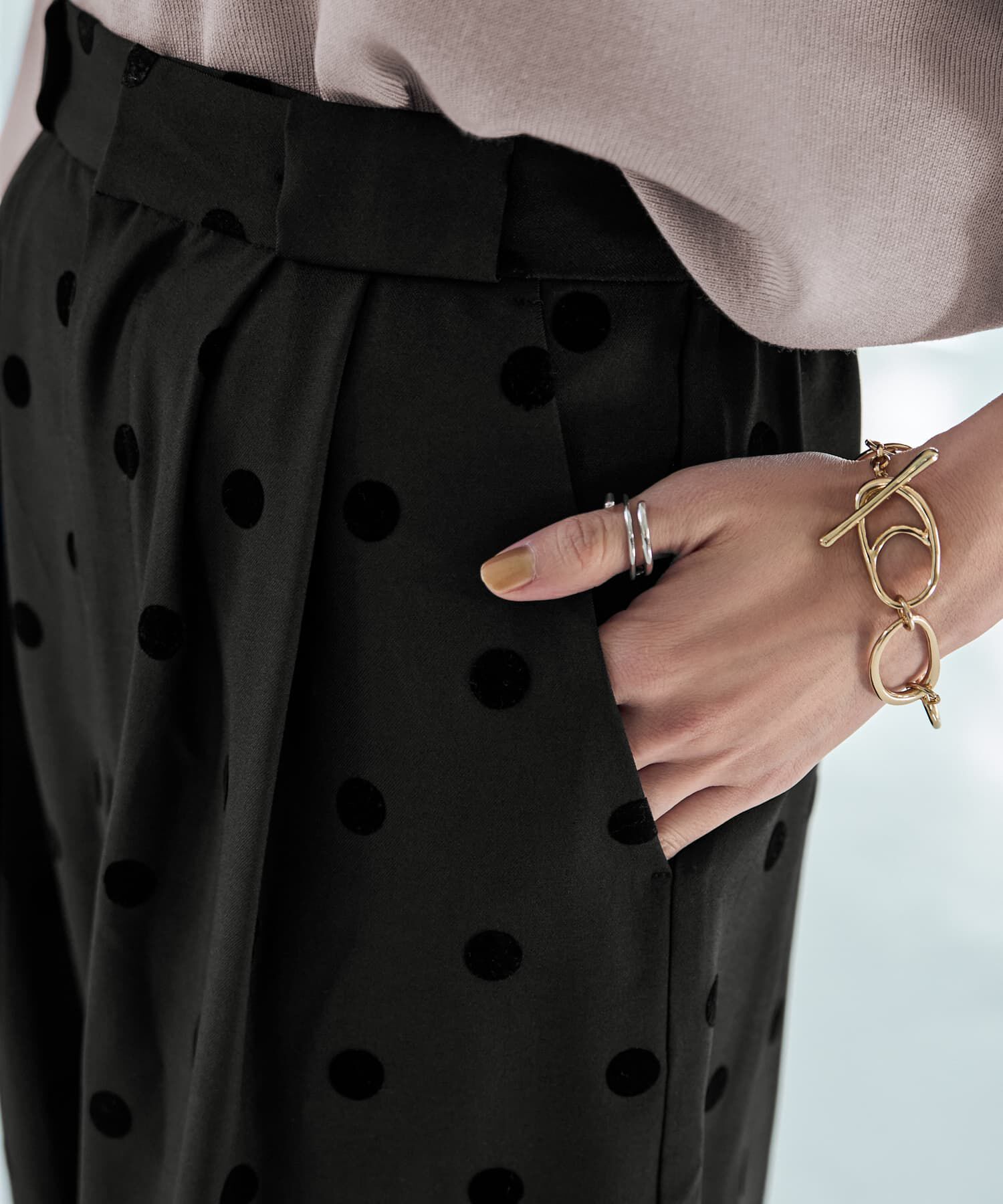  「フロッキードットワイドパンツ」|その他|